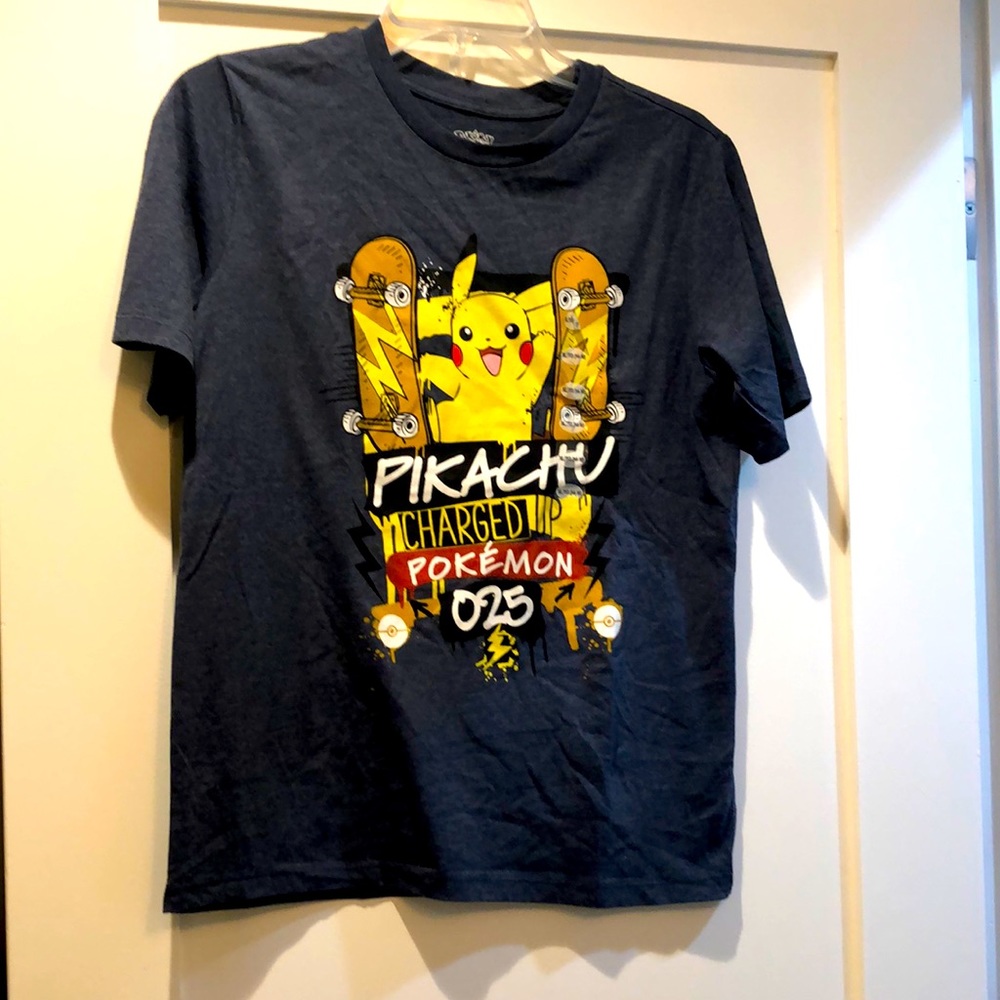 New with size sticker but not price tag. Boys xl pikachu tshirt